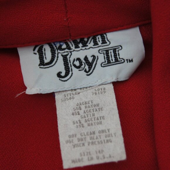 Vintage 80's Dawn Joy II Women's Blazer Jacket Made in USA - Picture 6 of 6